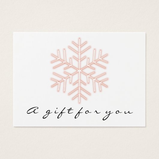 ギフト券バラピンクメイクアップホリデースノー (正面)