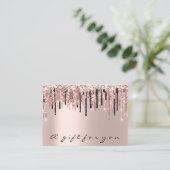 ギフト券バラメイクアップまつげ髪爪、 ネイル 名刺 (スタンド正面)