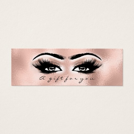 ギフト券バラ金ゴールドまぶしメイクアップ赤面 (正面)