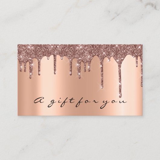 ギフト券バラ金ゴールドメタリックドライエレガントプ 名刺 (正面)