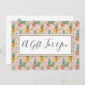 ギフト券パイナップル&ハイビスカス花 (正面/裏面)