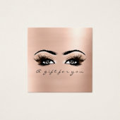 ギフト券ピンクのバラ赤面まぶしメイクアップ (正面)