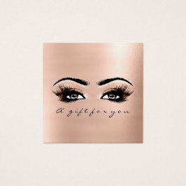 ギフト券ピンクのバラ赤面まぶしメイクアップ