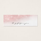 ギフト券ピンク金ゴールドまぶしメイクグラデーション (正面)