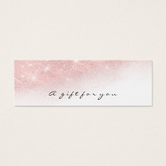 ギフト券ピンク金ゴールドまぶしメイクグラデーション (正面)