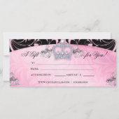 ギフト券ファッションサロンジュエリークラウン (裏面)