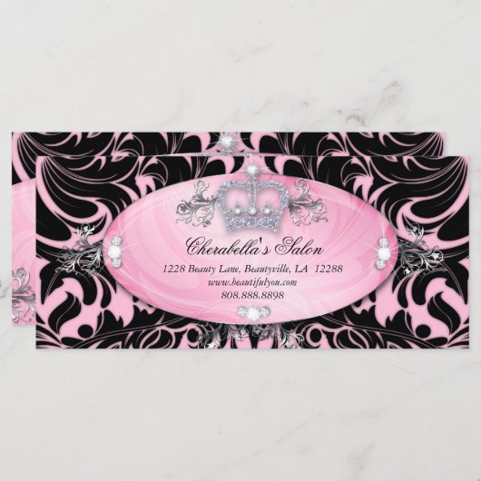 ギフト券ファッションサロンジュエリークラウン (正面/裏面)