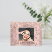 ギフト券フローラカスタムバラメイクアップ ポストカード (スタンド正面)