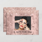 ギフト券フローラカスタムバラメイクアップ ポストカード (正面/裏面)