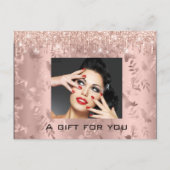 ギフト券フローラカスタムバラメイクアップ ポストカード (正面)