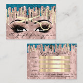 ギフト券ヘアドレッサー化粧まつバラ 名刺 (正面/裏面)