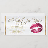 *ギフト券ホットピンク口紅ビジネス2 (正面)