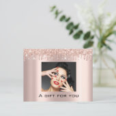 ギフト券ホリデーズ美しいバラ化粧Lash ポストカード (スタンド正面)