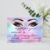 ギフト券ホログラフピンクのメイクアップ遺骨 (スタンド正面)