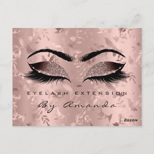 ギフト券マイクロブラディングバラまぶし化粧 ポストカード (裏面)