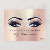 ギフト券マイクロブレード美容師の点滅 ポストカード (裏面)