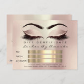 ギフト券マイクロブレード美容師の点滅 ポストカード (正面/裏面)