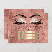 ギフト券マイクロブレード美容師の点滅 ポストカード (正面/裏面)