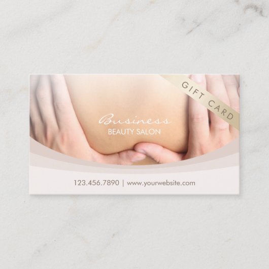 ギフト券マッサージセラピーサロンスパ 割引カード (正面)