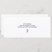 ギフト券マーケティングキットテンプレート (正面/裏面)