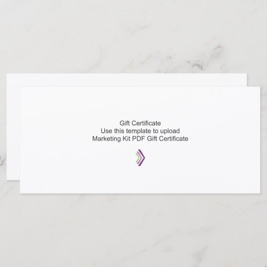 ギフト券マーケティングキットテンプレート (正面/裏面)