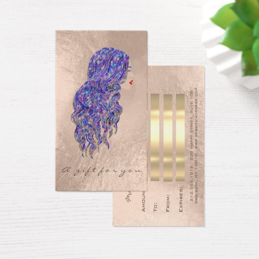 ギフト券マーメイド金ゴールド美容院 (デスク)