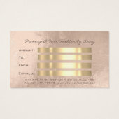 ギフト券マーメイド金ゴールド美容院 (裏面)