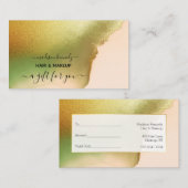 ギフト券メイクアップとヘアチャートレイズ新 ロイヤリティカード (正面/裏面)