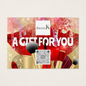 ギフト券メイクアップアーティストロゴQR 100点 (正面)