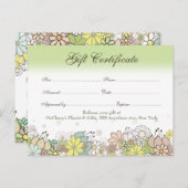 ギフト券伝票ストアビジネス ポストカード (正面/裏面)