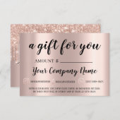 ギフト券体彫刻ドリップスパ (正面/裏面)