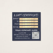 ギフト券爪、 ネイルヘアメイクQRロゴフォト (裏面)