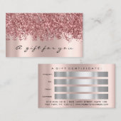 ギフト券爪、 ネイルメイクアップまつげバラヘアドレ 名刺 (正面/裏面)