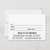 ギフト券犬猫ペット着座歩く (裏面)