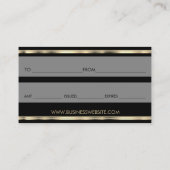 ギフト券紫口紅ビジネス 割引カード (裏面)