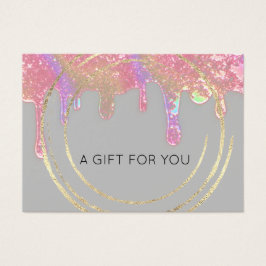 ギフト券美しいヘアメイクアップドリップホログラフ