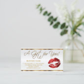 ギフト券赤口紅 割引カード (スタンド正面)