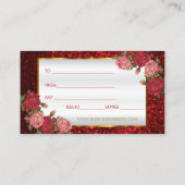 ギフト券赤口紅 割引カード (裏面)