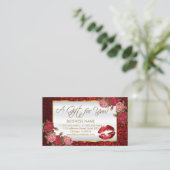 ギフト券赤口紅 割引カード (スタンド正面)