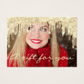 ギフト券金ゴールドまつ毛メイクアップホリデー (正面)