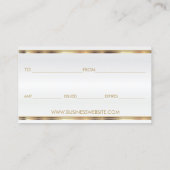 ギフト券青色口紅ビジネス 割引カード (裏面)