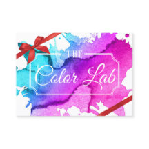 ギフト券|のモダンな水彩画のヘアーサロン