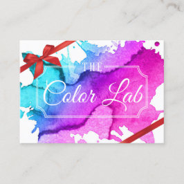 ギフト券|のモダンな水彩画のヘアーサロン 割引カード