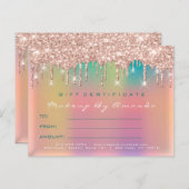 ギフト券 まつげエクステ メイク オンブレ ポストカード (正面/裏面)