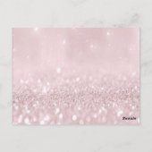 ギフト券 まつげエクステ メイク グレー ピンク ポストカード (裏面)