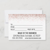 ギフト券 アイブラウン ラッシュ ローズゴールド (裏面)