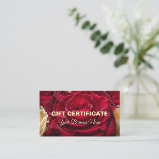 ギフト券、ギフト 名刺 (スタンド正面)