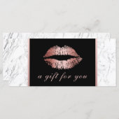 ギフト券 |バラ金ゴールドリップモダン大理石 (正面/裏面)