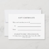 ギフト券 | ビューティー | あなたのために (裏面)