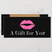 ギフト券 |ピンクリップメイクアップ美しいサロン (正面/裏面)